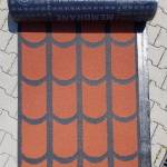 Palafelújító lemez vörös színű, kolostor mintázattal