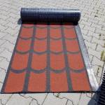 Palafelújító lemez vörös színű, kolostor mintázattal